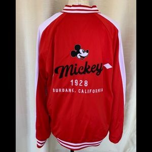 NWT Adult Embroidered Mickey Mouse Track Jacket